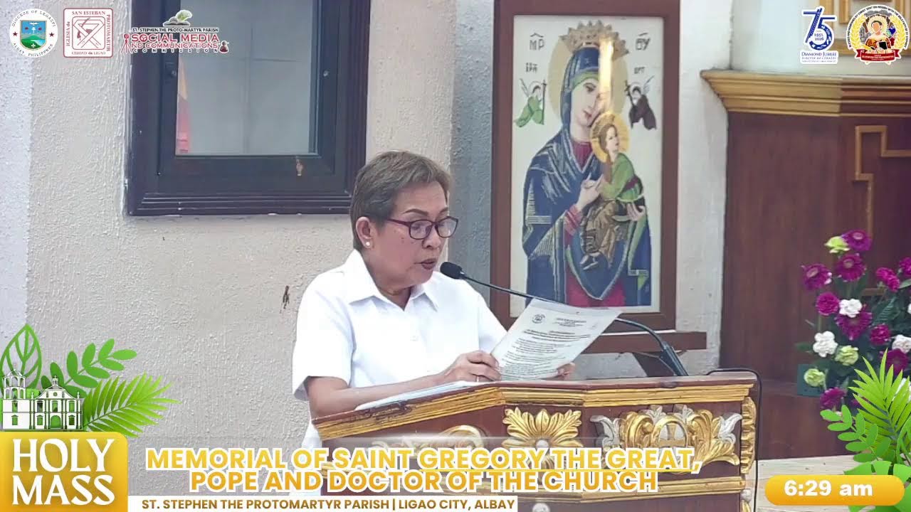 Holy Mass | Memorial of Saint Gregory the Great, pope and doctor of the Church