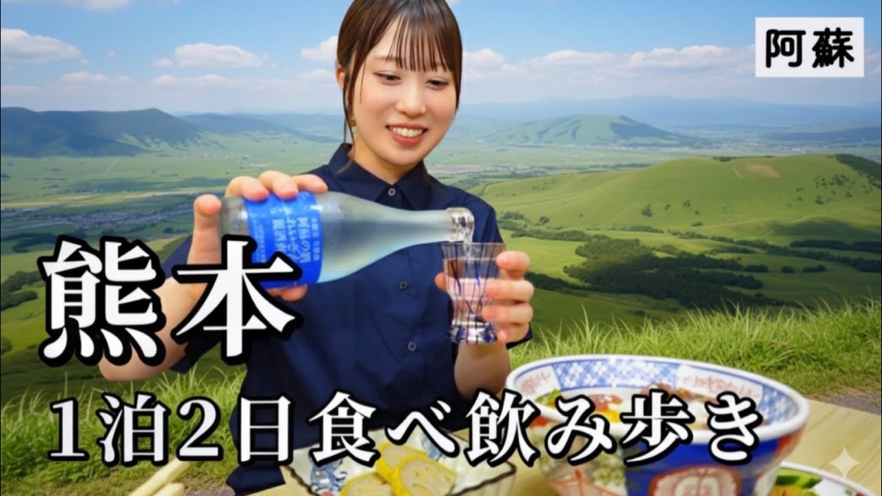 【熊本・阿蘇】6軒食べ飲み歩き！大自然とご当地グルメを味わい尽くす1泊2日旅