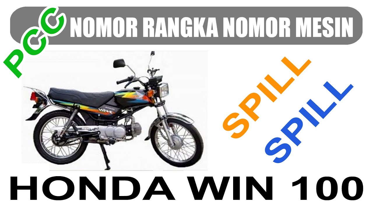 Honda WIN 100,letak nomor seri rangka,letak nomor seri mesin,review,spill,viral,@hscounterplus