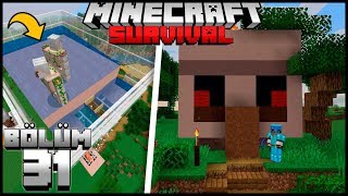 1.14 MEKANİĞİYLE SINIRSIZ DEMİR FARMI !!┇Minecraft Survival ▹Bölüm 31