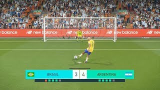 FINAL DA COPA DO MUNDO BRASIL VS ARGENTINA EMOCIONANTE - PES 2018 - RUMO AO ESTRELATO #18 screenshot 5