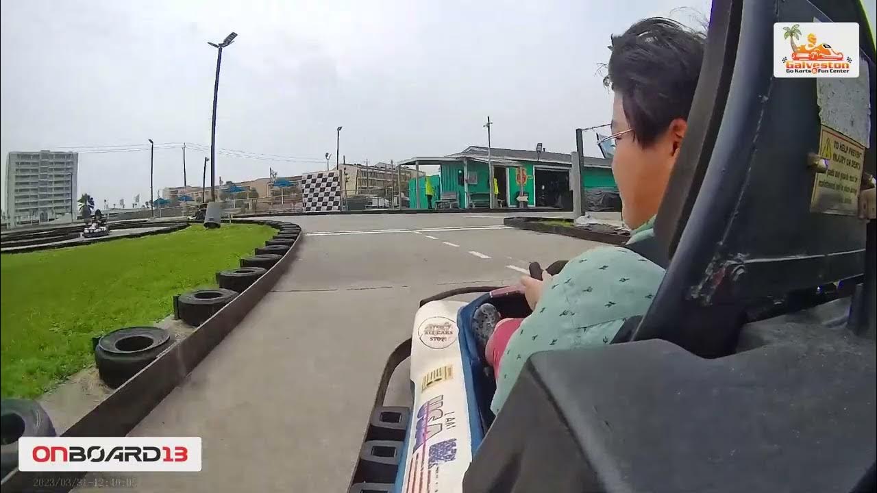 OnBoard13 Best lap on Galveston Go Kart in Galveston, US YouTube