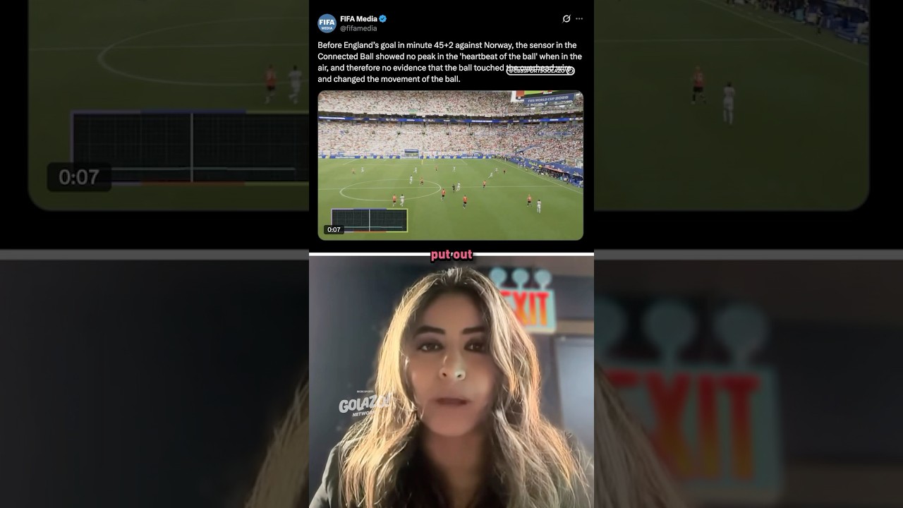 Rules analyst Christina Unkel didn’t see any issue with England’s first goal vs. Norway 👀