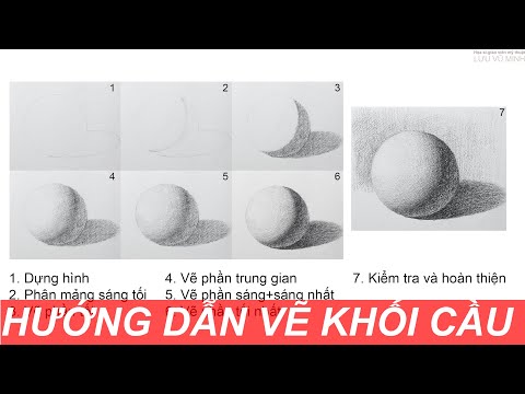 Hướng dẫn vẽ khối cầu | Lưu Vũ Minh
