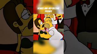Homer and Ned become friends. #thesimpsons #homersimpson
