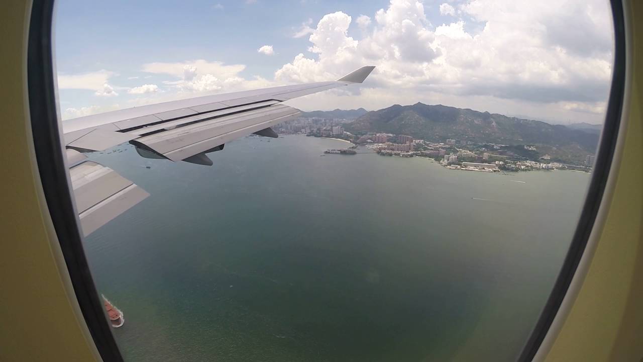 Cathay Pacific CX543 B747-400 Landing into Hong Kong Chek Lap Kok Rwy 25R