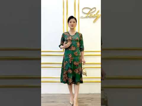 Video Thời Trang Trung Niên đầm lụa mới mùa hè 2022 Ladyshop... - youtube