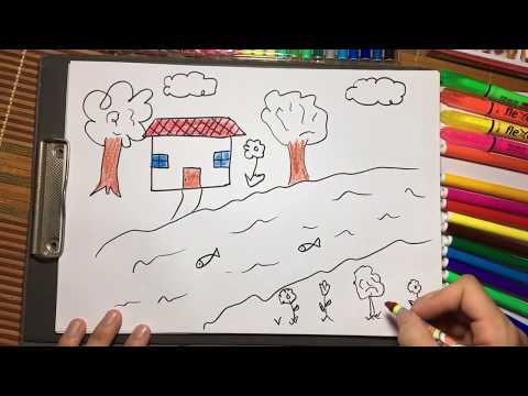 Video Vẽ dòng sông quê hương - Draw the river of the... - youtube