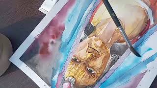 Watercolor portrait study part-3