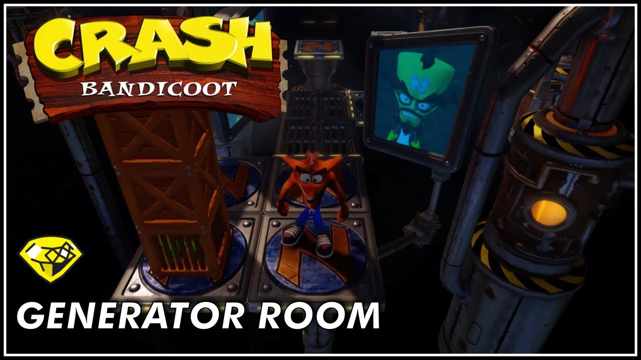 Crash Bandicoot Generator Room All Boxes