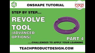 Onshape Tutorial- How to create MULIPLE REVOLVES from a MASTER sketch. ADVANCED options.