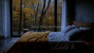 RAIN SOUNDS ON WINDOW ASMR  3 HOURS COZY ATMOSPHERE