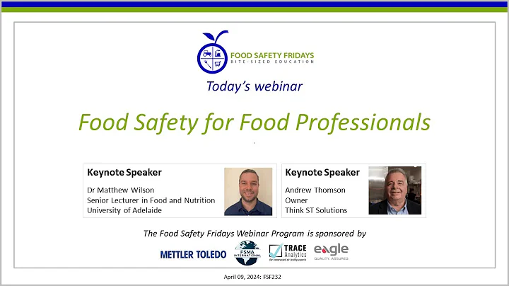 Food Safety for Food Professionals - DayDayNews