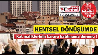 Kentsel Dönüşümde Kat Mali̇kleri̇ni̇n Durumu