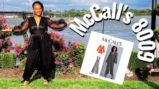 Full McCall's 8009 Pattern Review. Sewing a chic, classy & comfy jumpsuit for a Fall waterfront wedding. Update