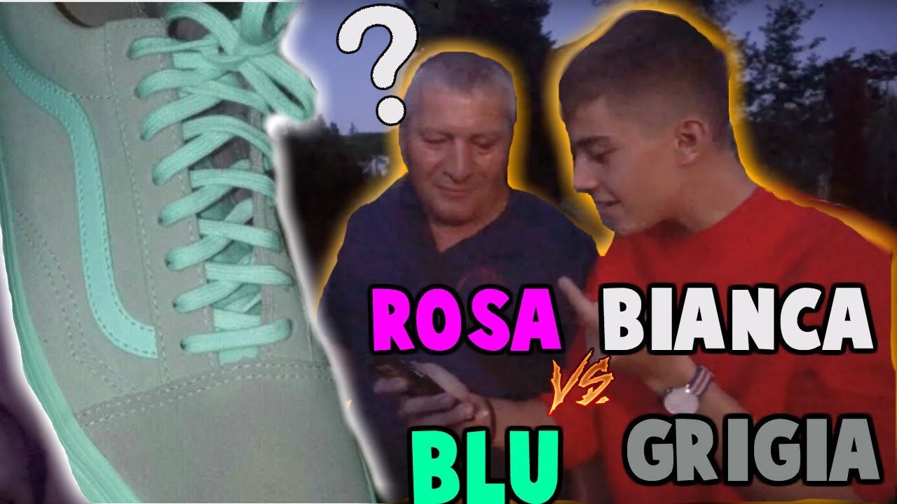 Di Che Colore è Questa Scarpa Intervista Tra La Gente Rosa Bianca Vs Blu Grigia