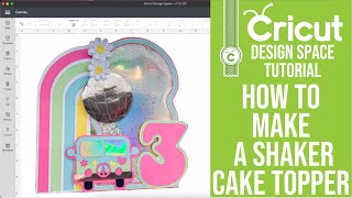 Axolotl Cake Topper Tutorial, DIY Cake Topper Shaker, Cricut Design Space  Tutorial