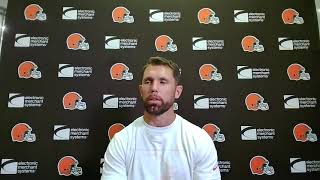Browns DB coach Jeff Howard on safety Grant Delpit missing more time with a hamstring injury.