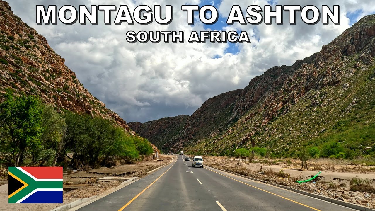 DRIVING from MONTAGU to ASHTON in SOUTH AFRICA * 4K (60fps)