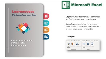 FORMATION - Comment créer des Menus Personnalisés sous  Excel ?