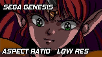 Sega Genesis Low Resolution Aspect Ratio