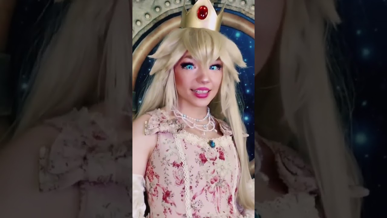 My FIRST TIME cosplaying Princess Peach looked so different #mario