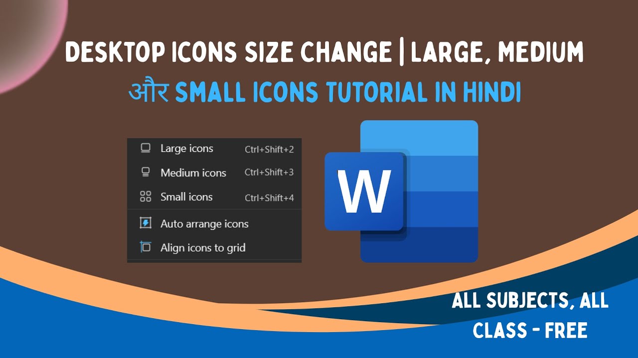 Desktop Icons Size Change | Large, Medium और Small Icons Tutorial in ...