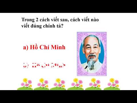 Video Khối 4 - Tuần 7 - Môn LTVC - Bài Cách viết tên người,... - YouTube