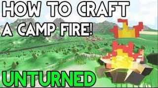 Unturned: How to craft a 'Campfire'