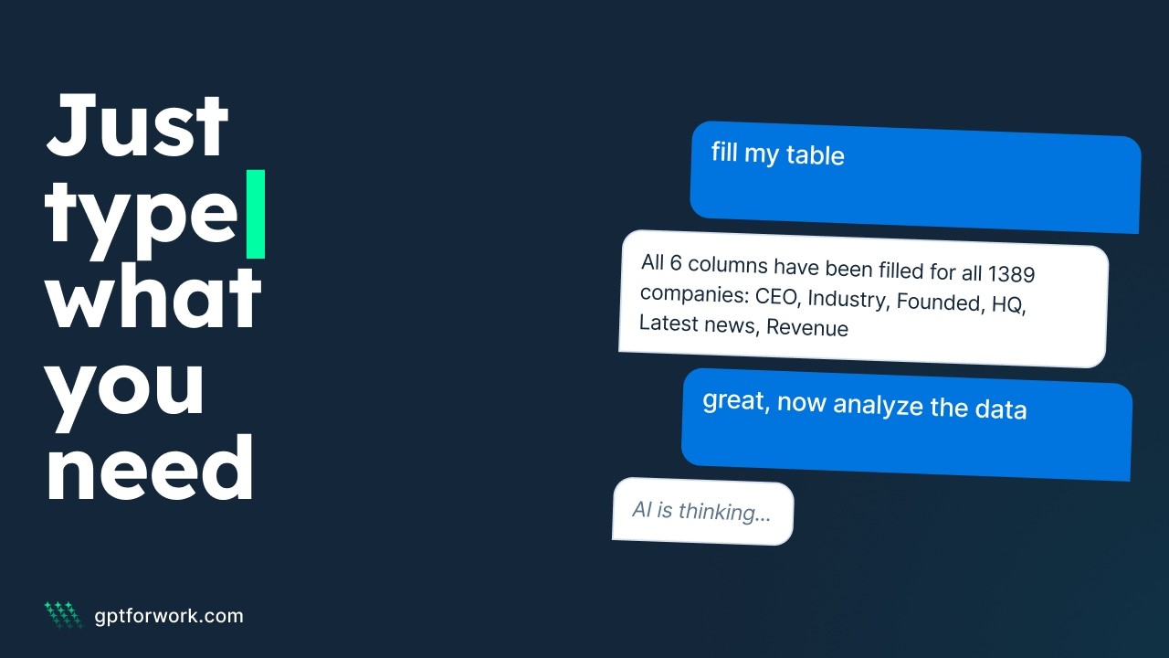 AI Agent in Excel: Demo Speedrun