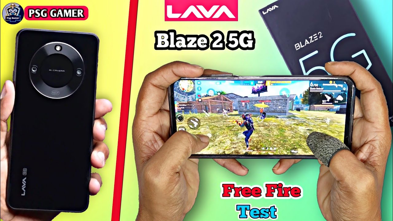 Lava Blaze 2 5G Free Fire Test || Lava Blaze 2 5G Free Fire Gameplay + Heating + Battery Drain Test.