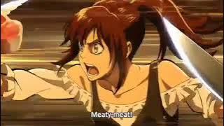 Mikasa minding her own business | workout routine | shingeki no kyojin OVA 2