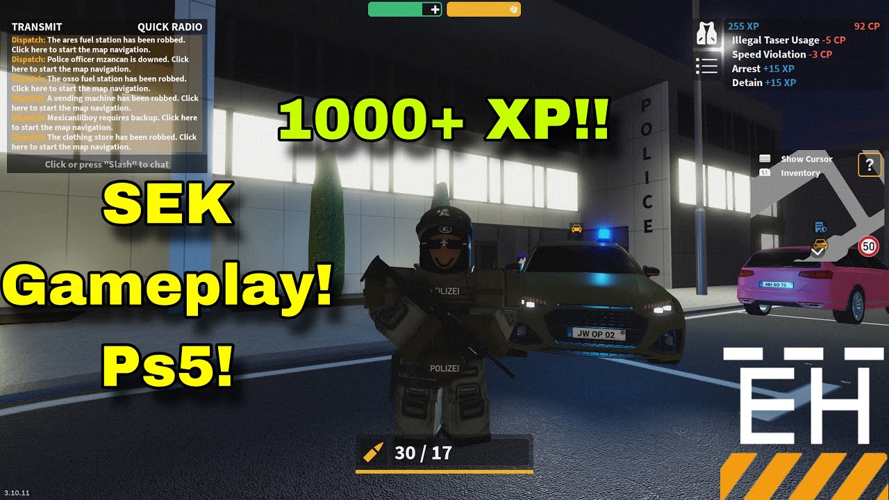 10 Minutes of PURE POLICE ACTION!⚡👮‍♂️ Emergency Hamburg Roblox| 1000+ XP! | PS5 Gameplay!
