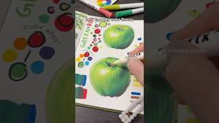 How to elevate art with color theory 🍏 easy acrylic marker tutorial #colortheory #arttutorial #art