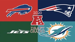 AFC EAST DRAFT GRADES!!  Bills, Jets, Patriots, Dolphins! || Grades, Reactions, and Analysis!