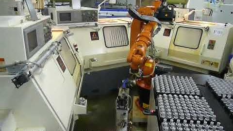 Robotic Loading and Unloading of Parts for CNC Machining
