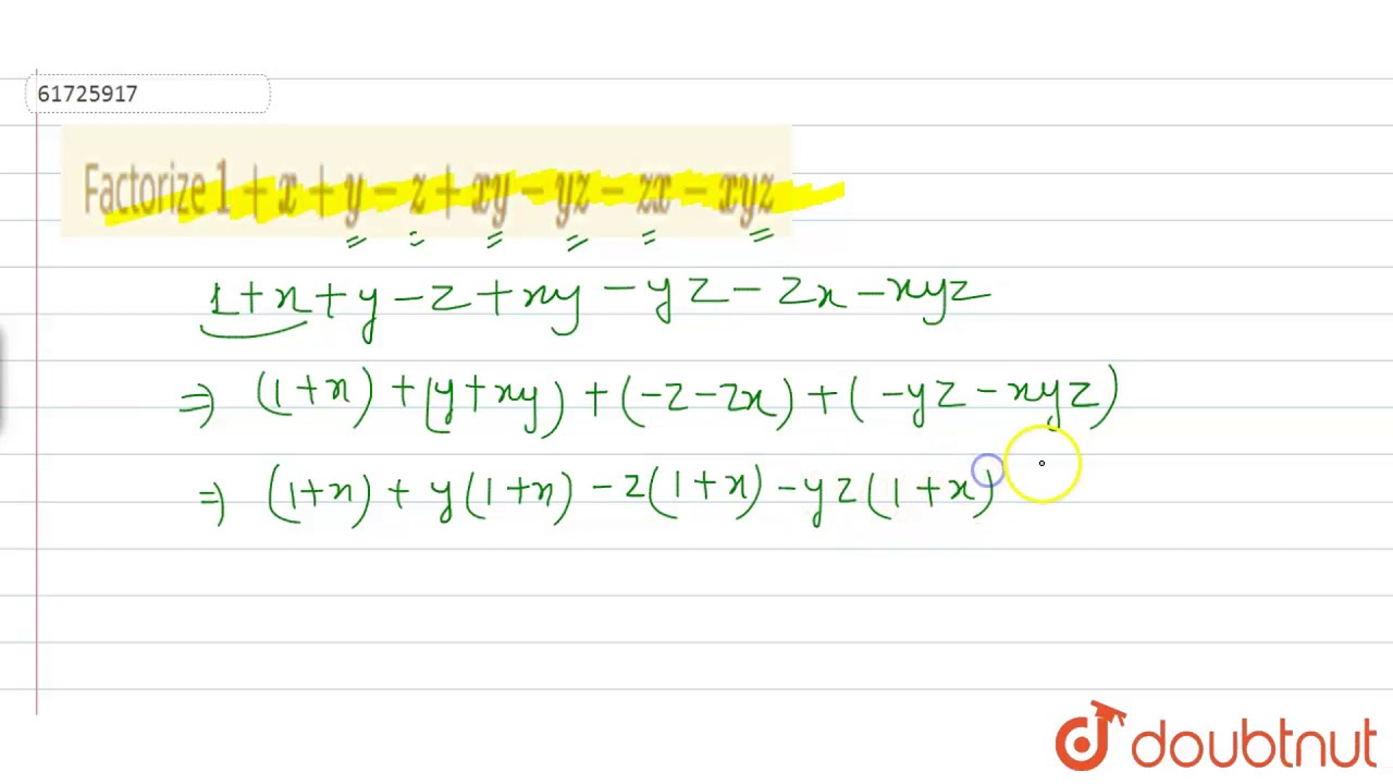 Xy Yz Zx Consider Xy2 2xyz Xz2 Yx2 Yz2 Zx2 Zy2 As A Polynomial Over Variable X Goimages U