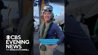 Norah O'Donnell spends time with the Pacific Fleet in the Western Pacific Ocean #shorts