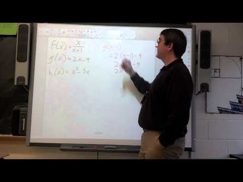 Honors Algebra 1 - Video 4.1 - Function Notation