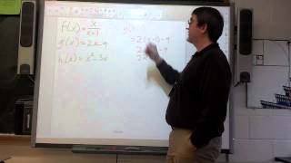 Honors Algebra 1 - Video 4.1 - Function Notation