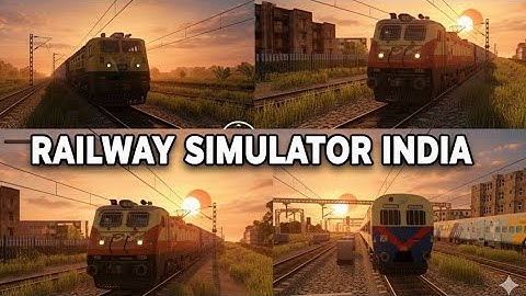 Railway simulator india| new update| back  to  back cross  beautiful -trains 