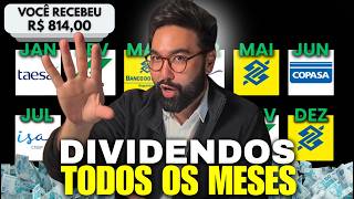 Receive Dividends Every Month From Safe Stocks even Starting From Scratch