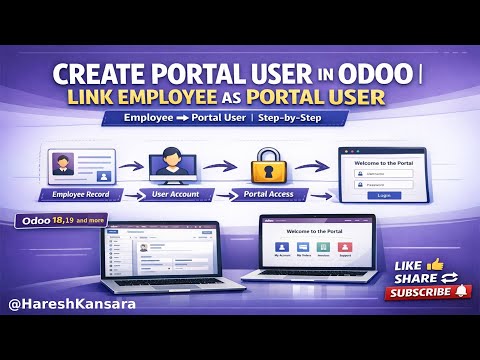 How to Create Portal User in Odoo | Convert Employee into Portal User in Odoo (Step-by-Step) #odoo