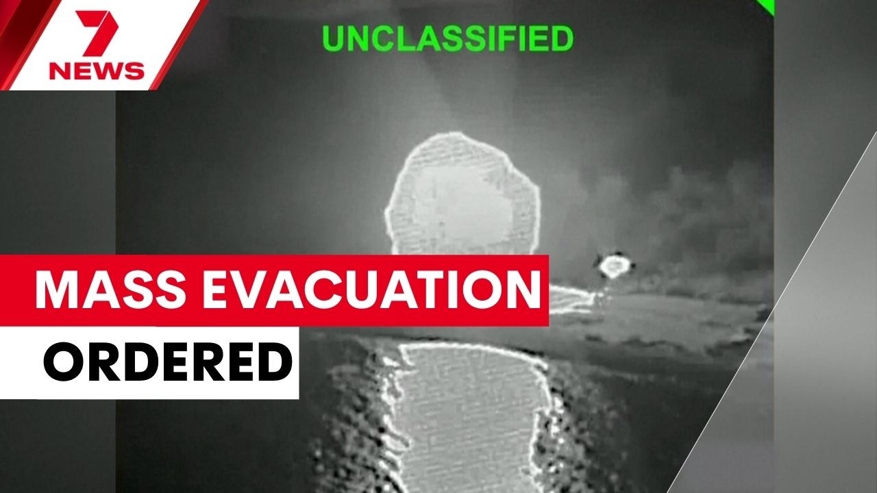 US orders mass evacuation as Middle East war escalates | 7NEWS