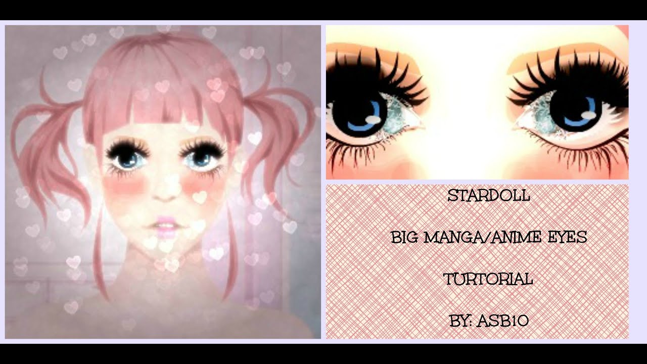 Stardoll Big Manga Anime Eye Makeup Tutorial YouTube