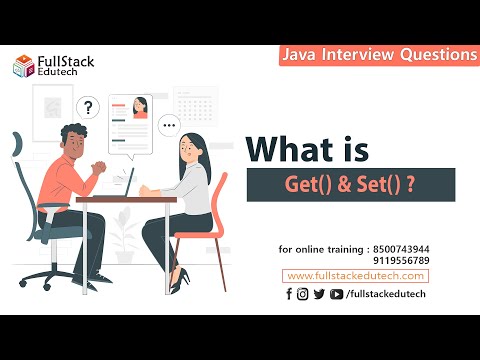 What is Get() & Set() ? | Java Interview Questions | Fullstack Edutech #javainterviewquestions #java