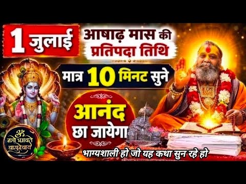 आषाढ़ मास स्पेशल करोड़ों जन्मों का पुण्य फल दिलाएगी यह कथा एक बार जरूर सुनें #rajendradasjimahraj