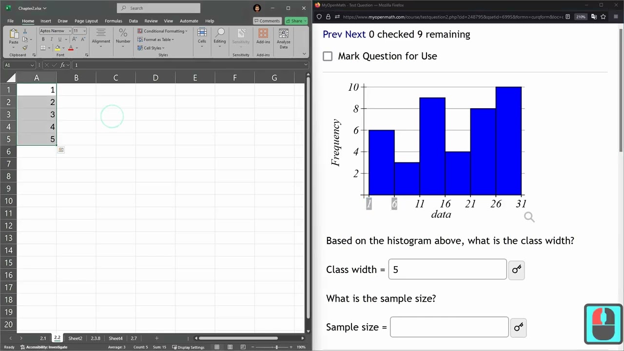 STATS 243 = HW 2.2.2 = Histogram Class Width And Sample Size