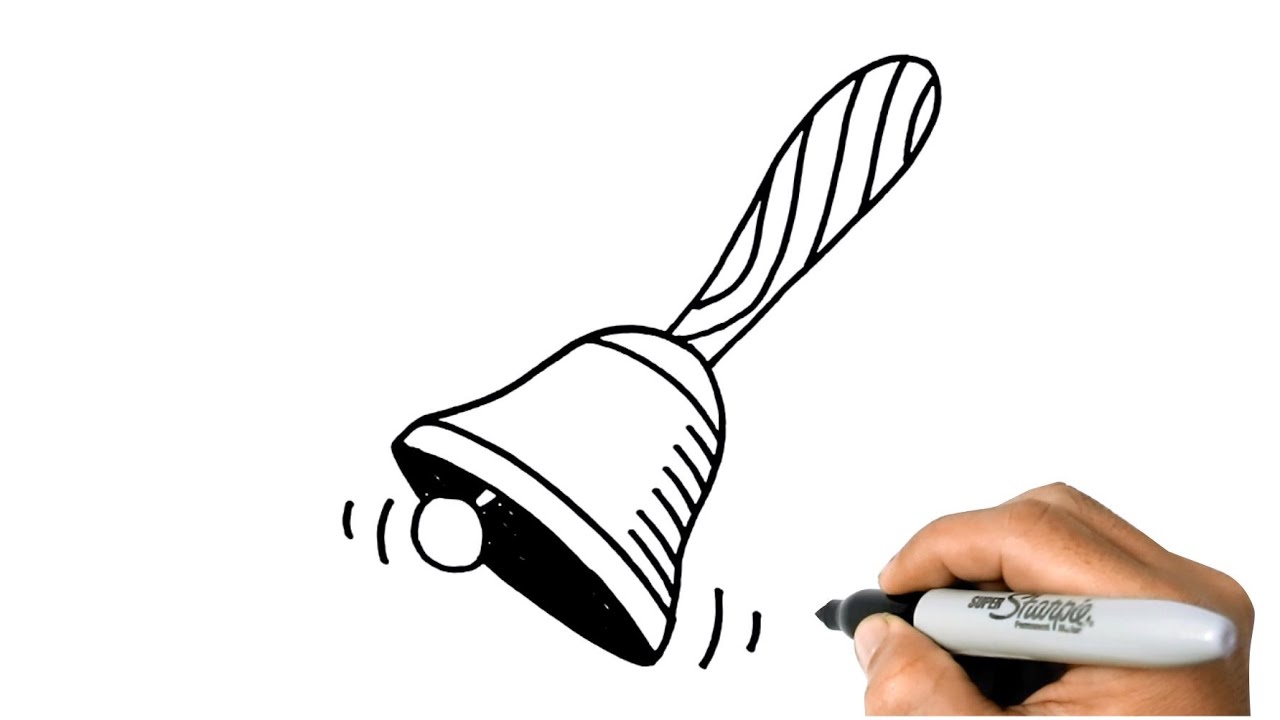 How to Draw a BELL Easy Step by Step Drawing