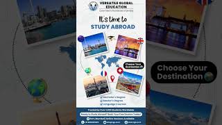 Study Abroad Made Easy 🌍 | Choose Your Dream Destination with VGE 🎓✈️ #youtubeshorts #overseas